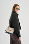 Lucky Bees Bolso Bandolera Crema y Azul Oscuro